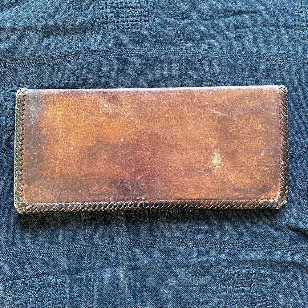 Vintage Brown buttery soft Men’s Long Wallet. Made in Mexico. 70’s. - Picture 3 of 10